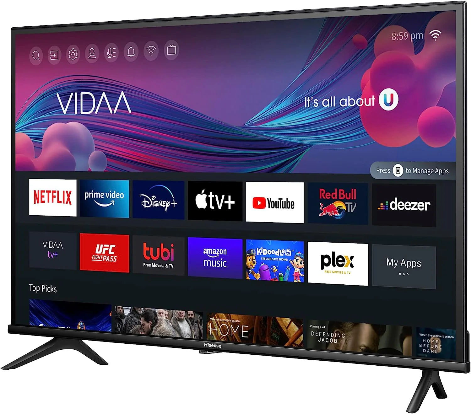 Téléviseur Hisense 32'' HD VIDAA (32A4KV)