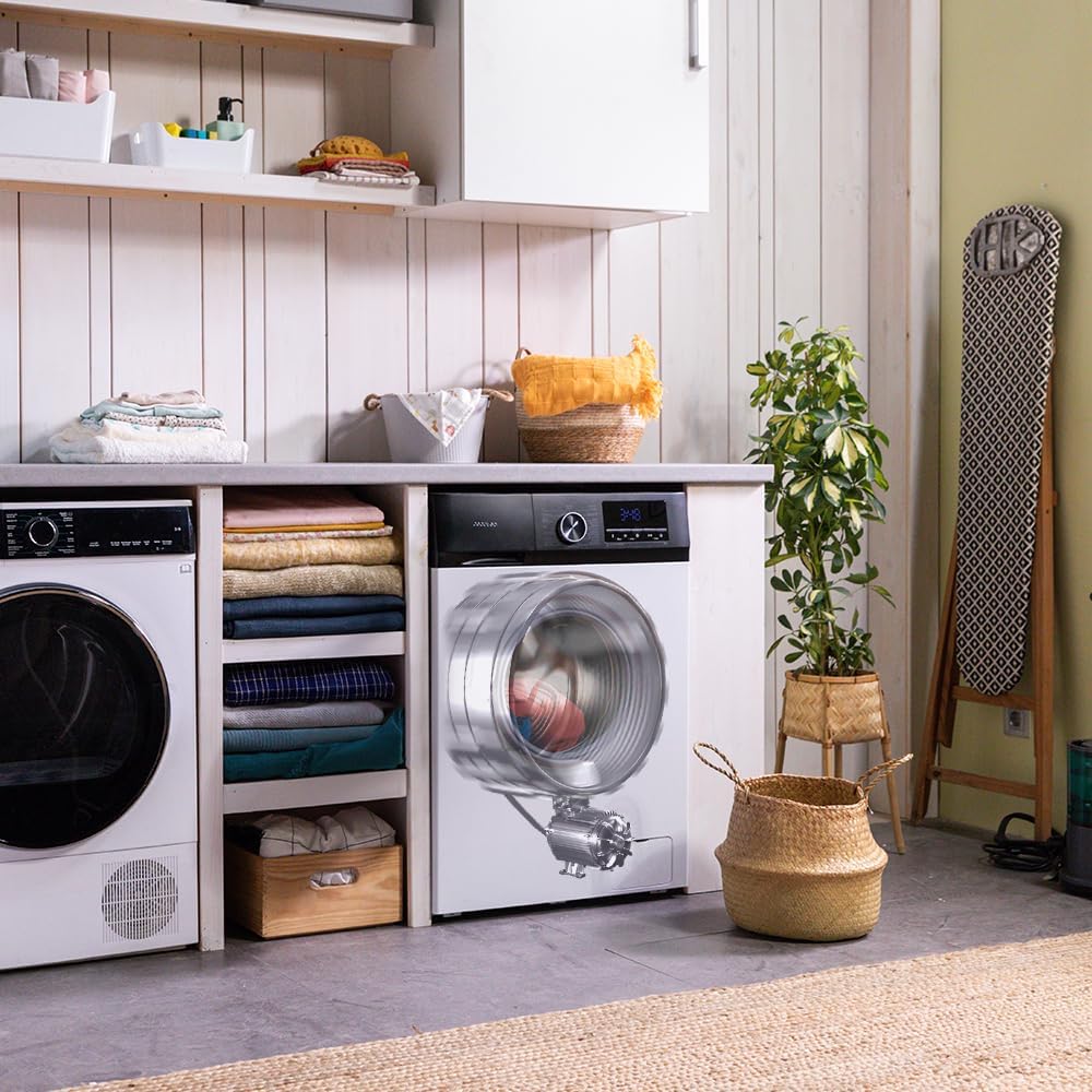 Cecotec Lavadora 8 Kg Carga Frontal Bolero Dresscode 8500 Inverter A. 1900 W, 1400 rpm, Motor Inverter Plus, Bajo Consumo, 16 Programas, SteamMax, Delay Start, Blanco