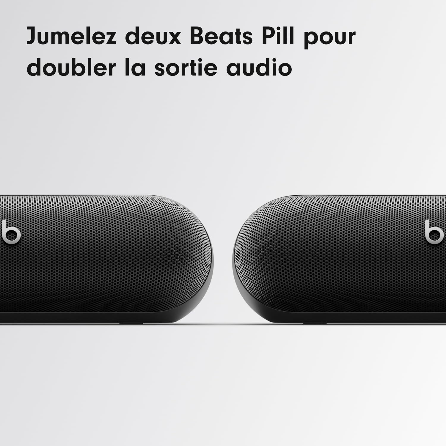Beats Pill – Enceinte sans Fil Bluetooth et Recharge Mobile Via USB-C – Jusqu'à 24 Heures d'autonomie, résistance à l'eau (IP67), compatibilité Apple et Android, Microphone intégré – Champagne