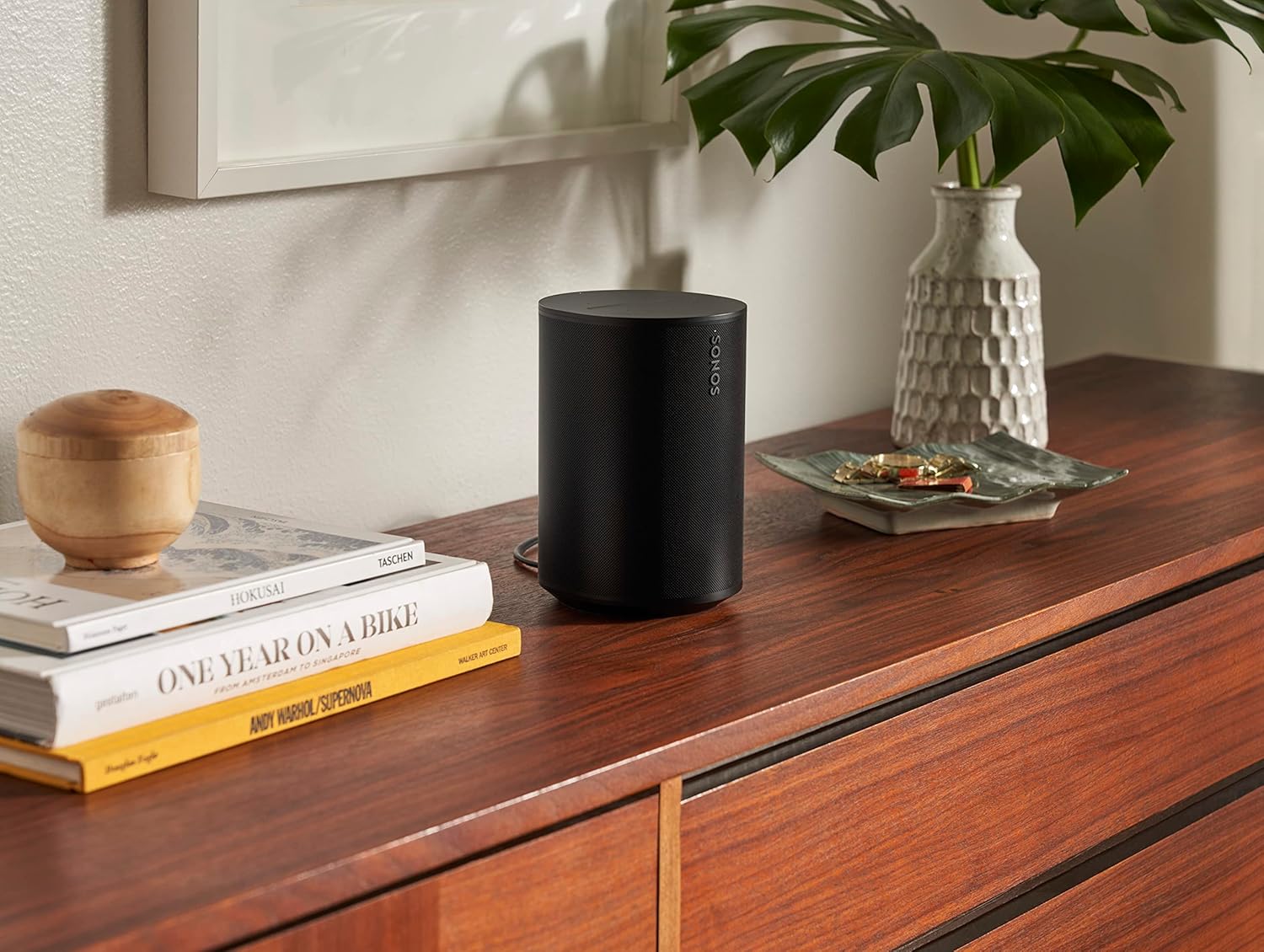 Sonos Era 100 | Enceinte intelligente avec Wi-Fi, Bluetooth, avec Amazon Alexa - Blanc