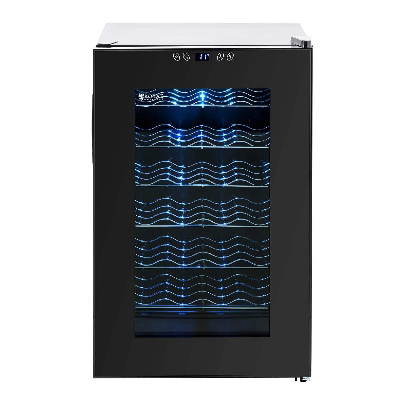 Cave à vin 70 litres  11 - 18 °C acier peint par poudrage noir 14_0005349