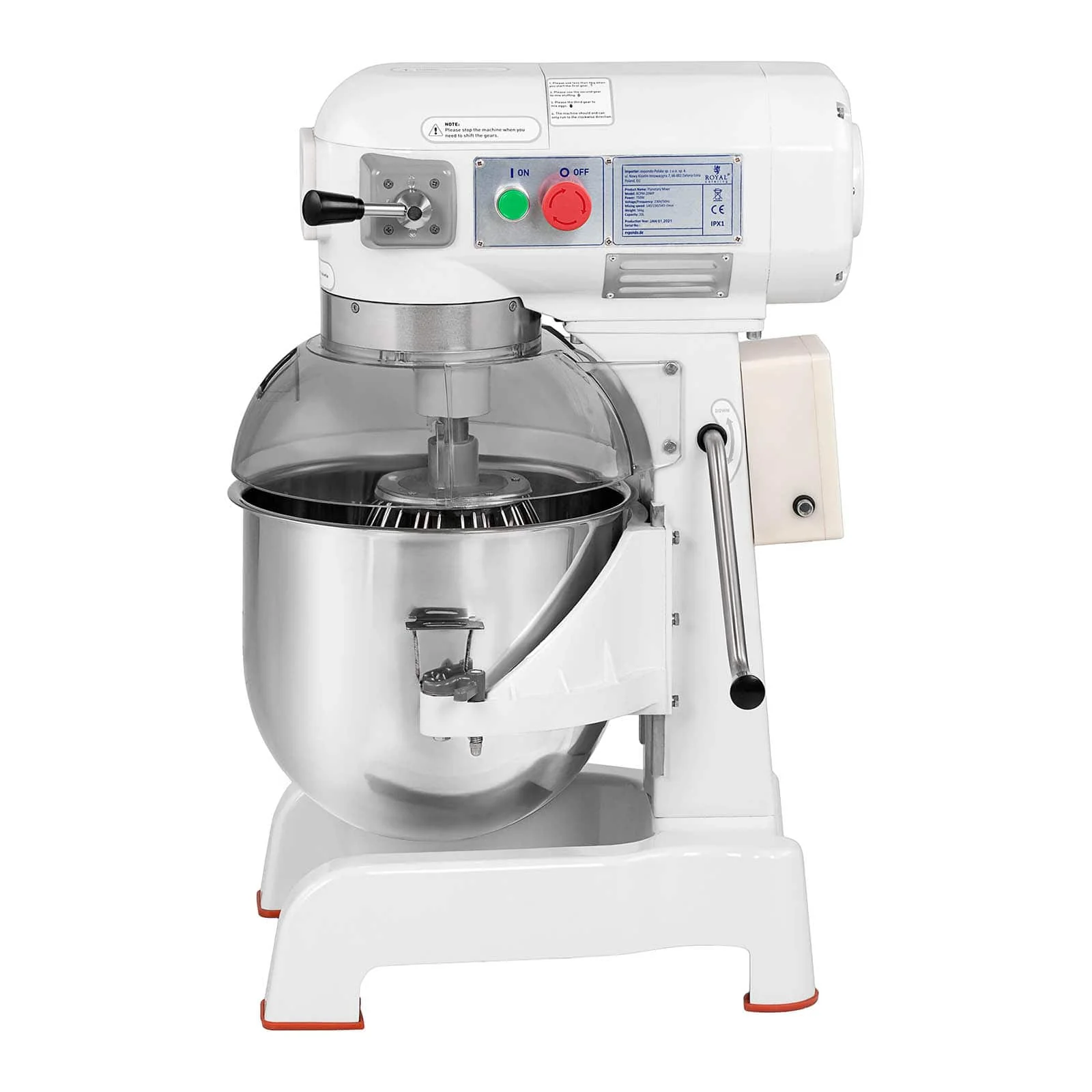 Pétrin professionnel 20 litres 700 watts bol abaissable 14_0004824