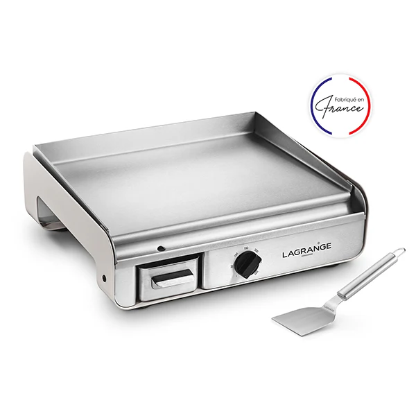 Plancha électrique pro minéral 2300 W et spatule en inox Lagrange