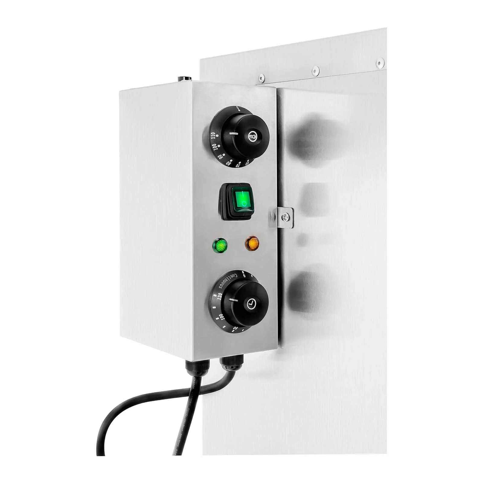 Fumoir professionnel à viande poisson chaud froid armoire inox volume 147 litres minuterie 0 - 120 min puissance 1 000 watts matériau acier inoxydable 0 - 100 °c 14_0003972