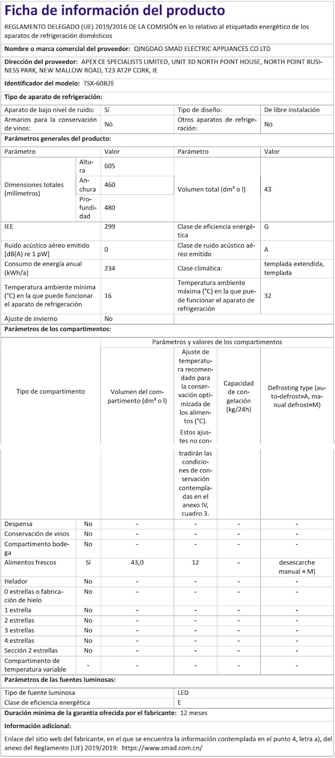 SMETA Frigo 12V, Réfrigérateur Camping 12V 220V 40L, Frigo Caravane, Mini Frigo de Chambre, Frigo 12V Camping Car, Réfrigérateur pour Voiture, Van, Fourgon, Bureau, Gîte - Noir