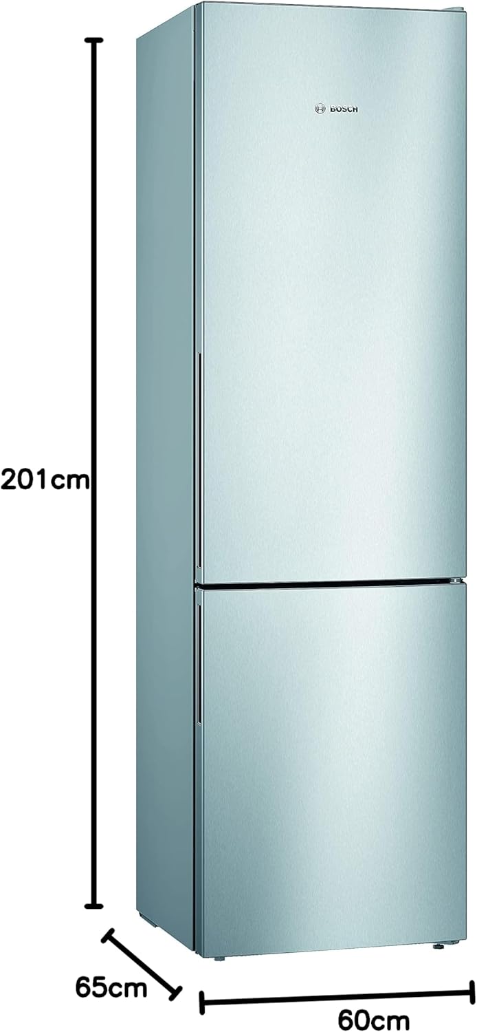 Bosch KGV39VLEAS, Série 4, Réfrigérateur combiné pose-libre, 201 x 60 cm, Inox