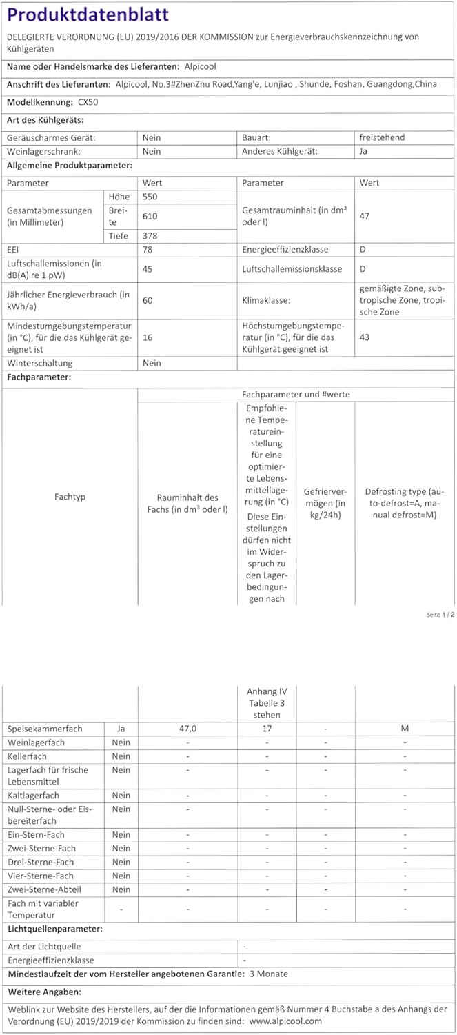 Alpicool CX30 30L Réfrigérateur de Voiture portable congélateur et réfrigérateur, Glaciere lectrique à Compression pour Maison, dortoir, Camping