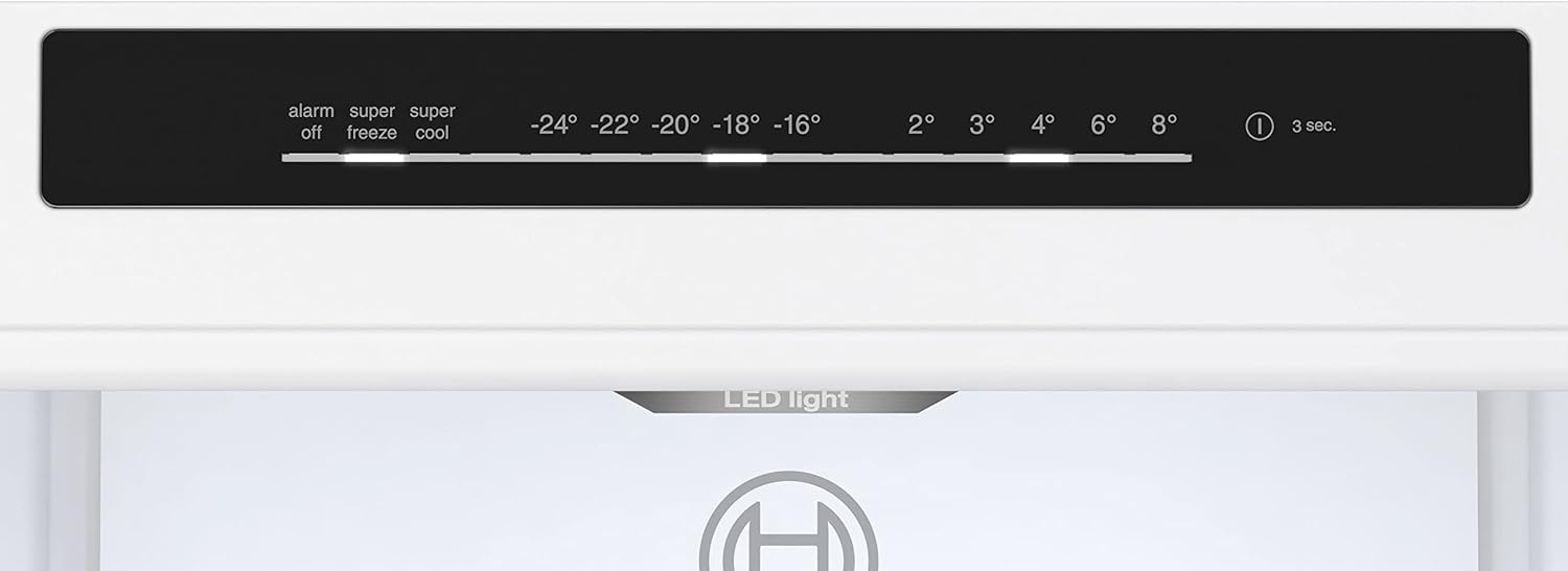 Bosch KGE39ALCA- Série 6, Réfrigérateur combiné pose-libre, 201 x 60 cm, Inox