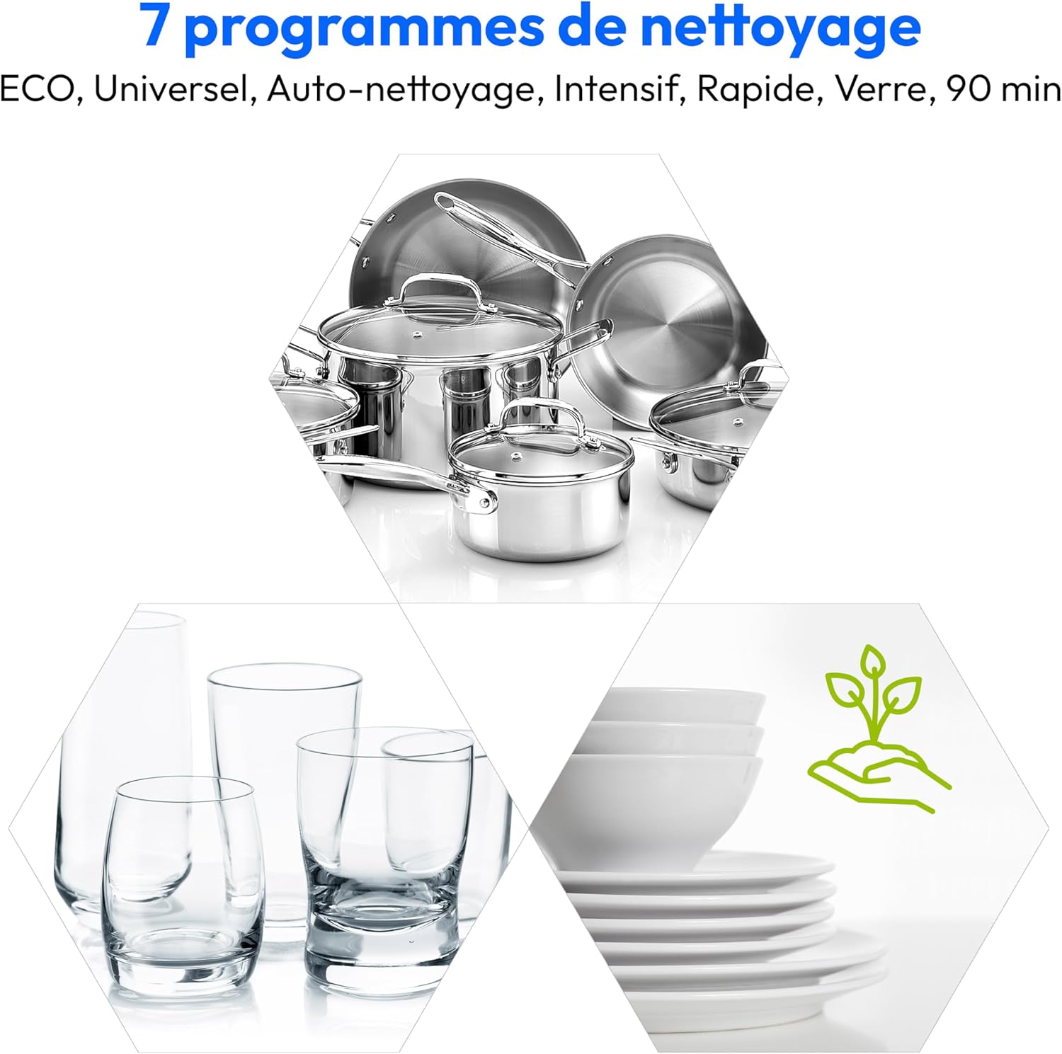 MEDION Lave-vaisselle de table (capacité 6 couverts, 7 programmes de nettoyage, affichage LED, 47 dB, MD37496) blanc