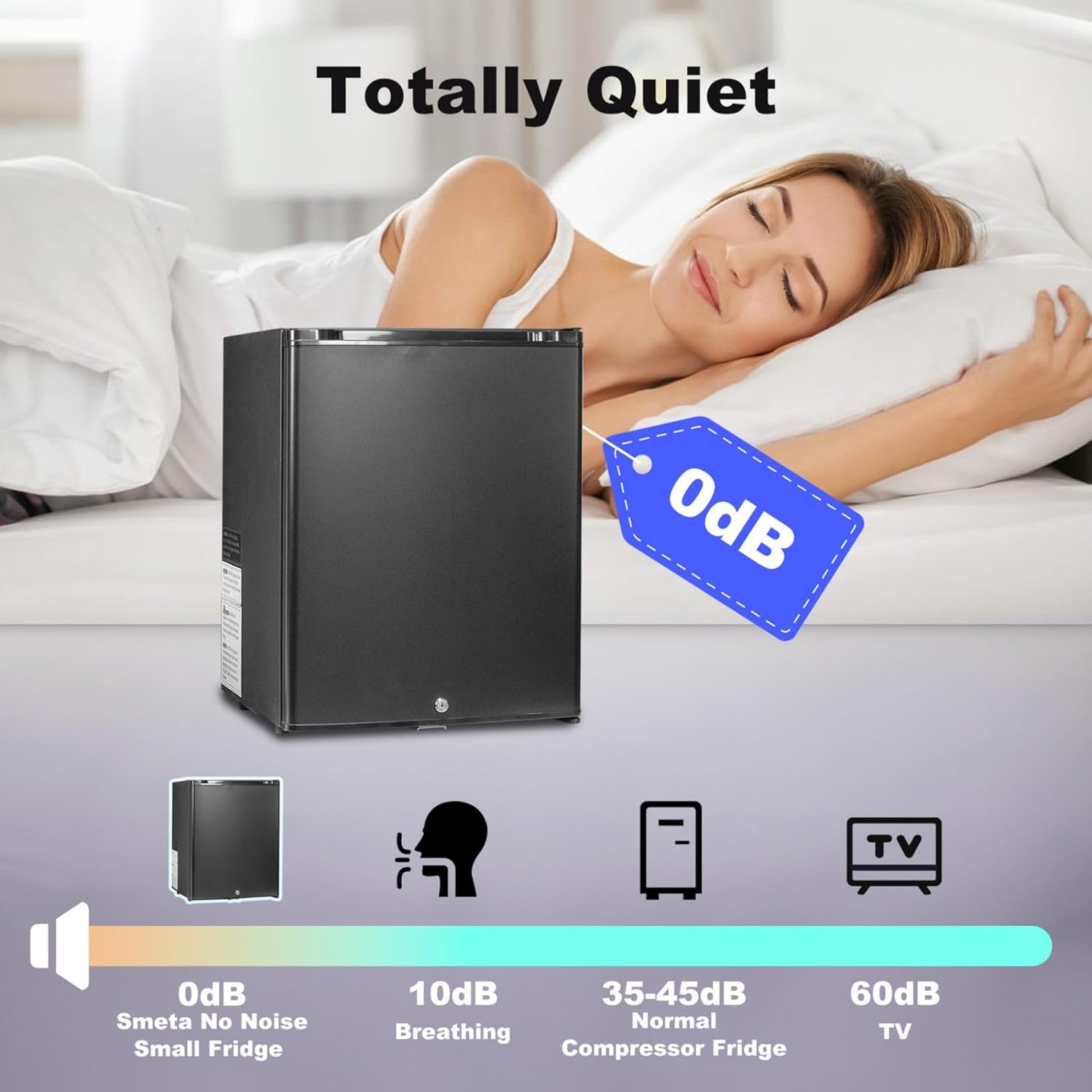 SMETA Frigo 12V, Réfrigérateur Camping 12V 220V 40L, Frigo Caravane, Mini Frigo de Chambre, Frigo 12V Camping Car, Réfrigérateur pour Voiture, Van, Fourgon, Bureau, Gîte - Noir