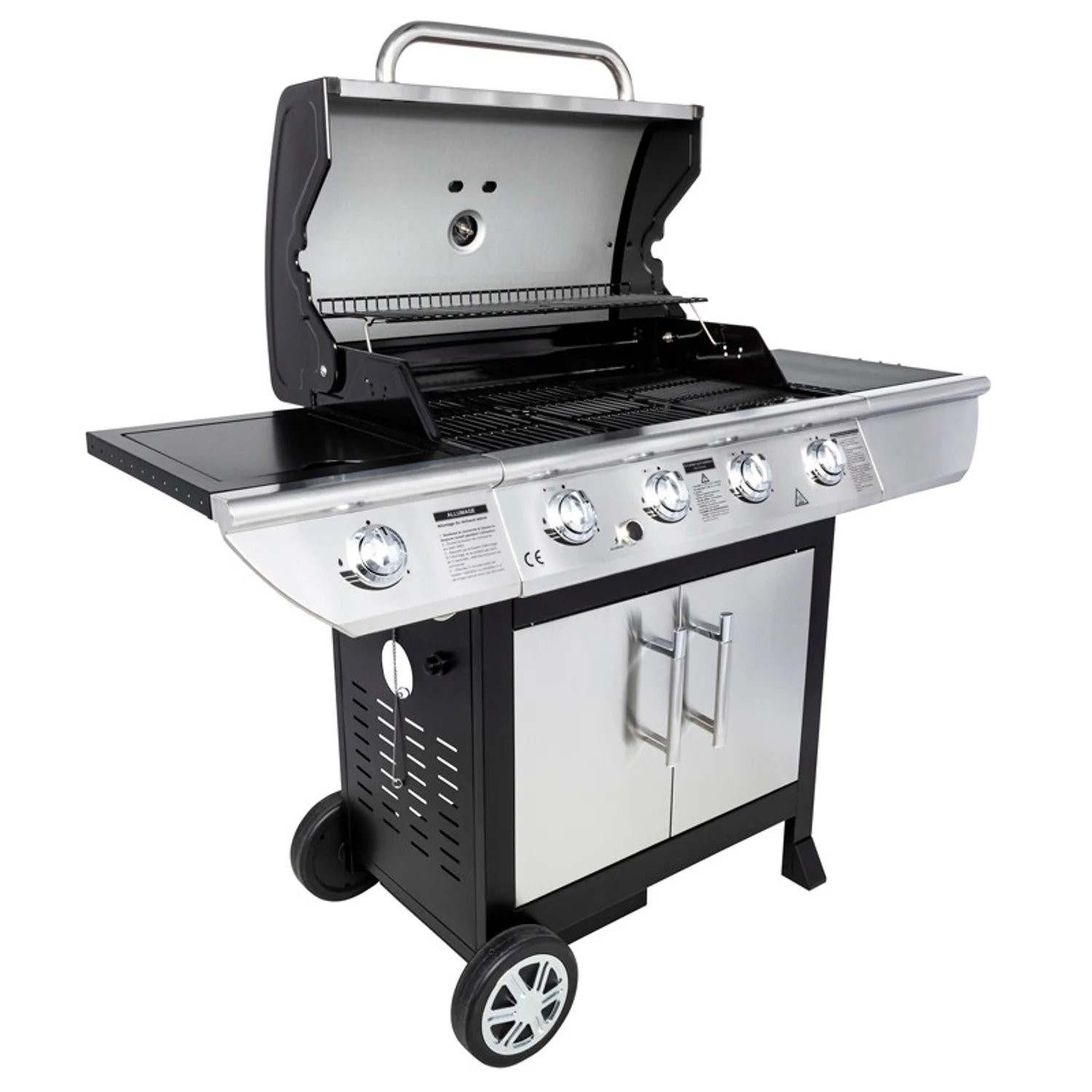 Barbecue au gaz BRISBANE - 4 brûleurs 14kW + réchaud Somagic