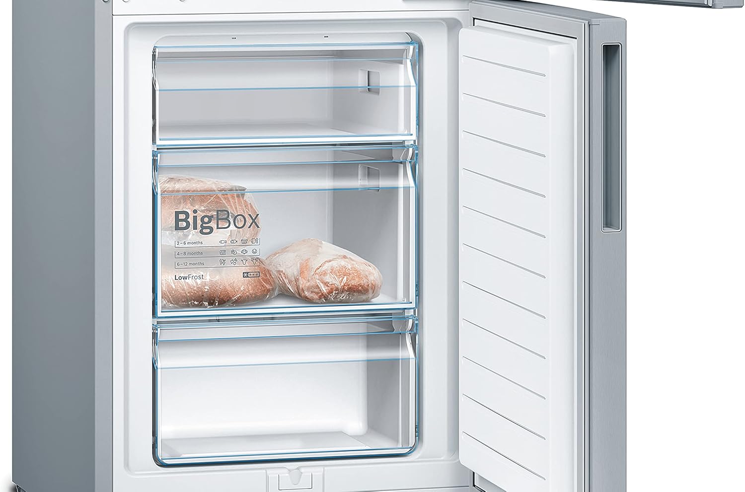 Bosch KGV39VLEAS, Série 4, Réfrigérateur combiné pose-libre, 201 x 60 cm, Inox