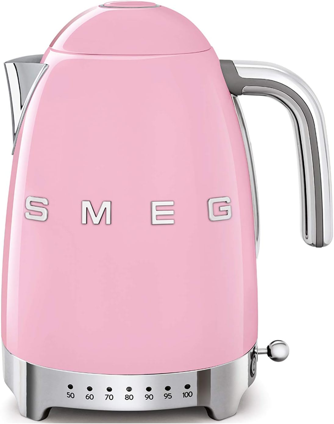 Smeg, Bouilloire à Température Variable KLF04BLEU 1,7 L, Plusieurs Température, Filtre Anticalcaire Lavable, Arrêt Automatique de Sécurité, Indicateur de Niveau d'Eau, Range Câble, 2400W, Noir