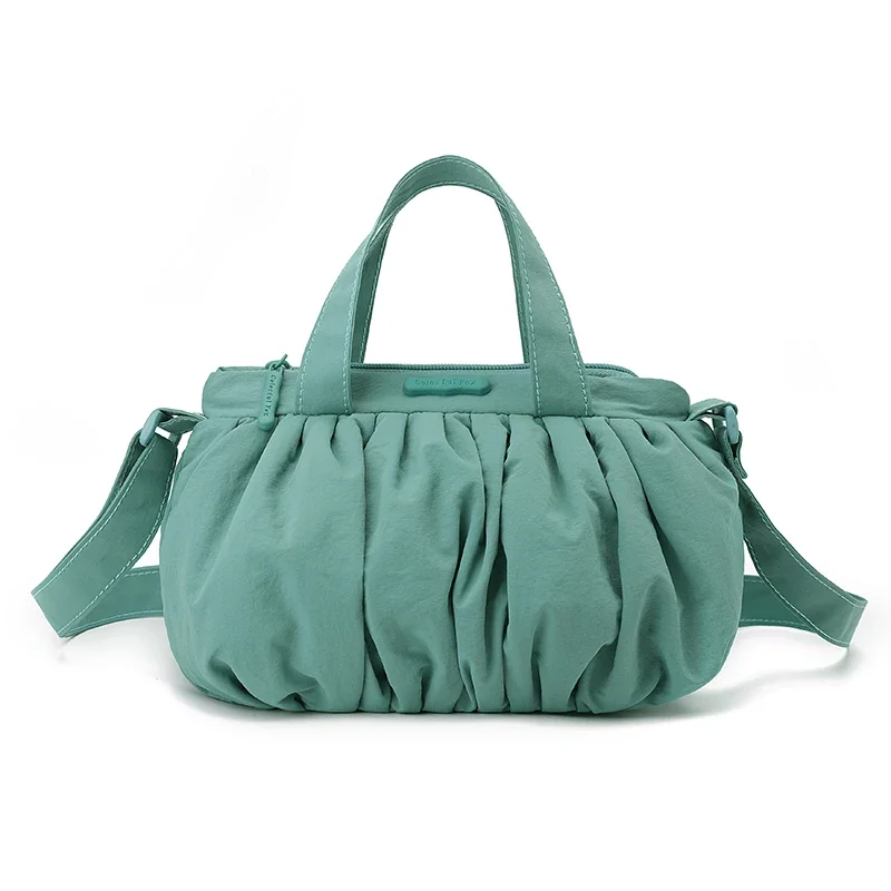 Summer Waterproof Nylon Fabric Casual Versatile Crossbody Bag and Shoulder Bags for Woman New Pleated Cloud Bag Fashionable