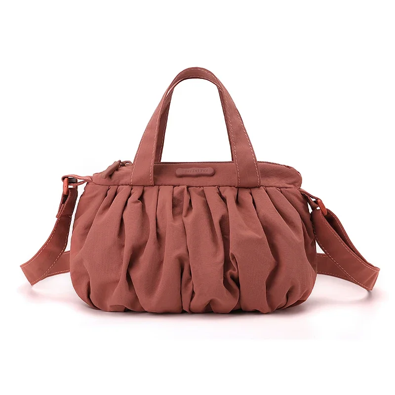 Summer Waterproof Nylon Fabric Casual Versatile Crossbody Bag and Shoulder Bags for Woman New Pleated Cloud Bag Fashionable