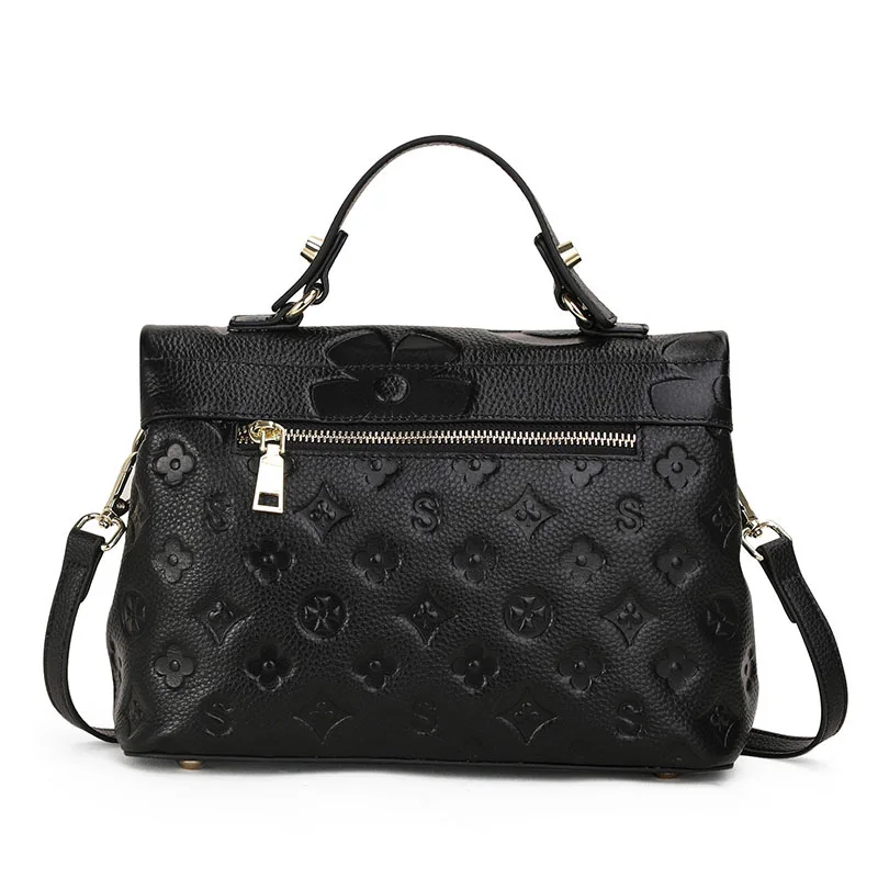 Top layer cowhide bag 2025 New fashionable versatile summer handbag Women's bag Genuine leather one shoulder crossbody bag