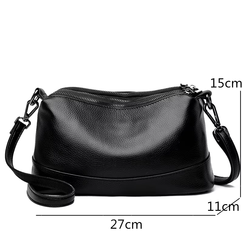 New Fashion Women Genuine Leather Handbags Women's bags Designer Female Shoulder Bags Luxury Brand Cowhide Ladies Messenger Bag