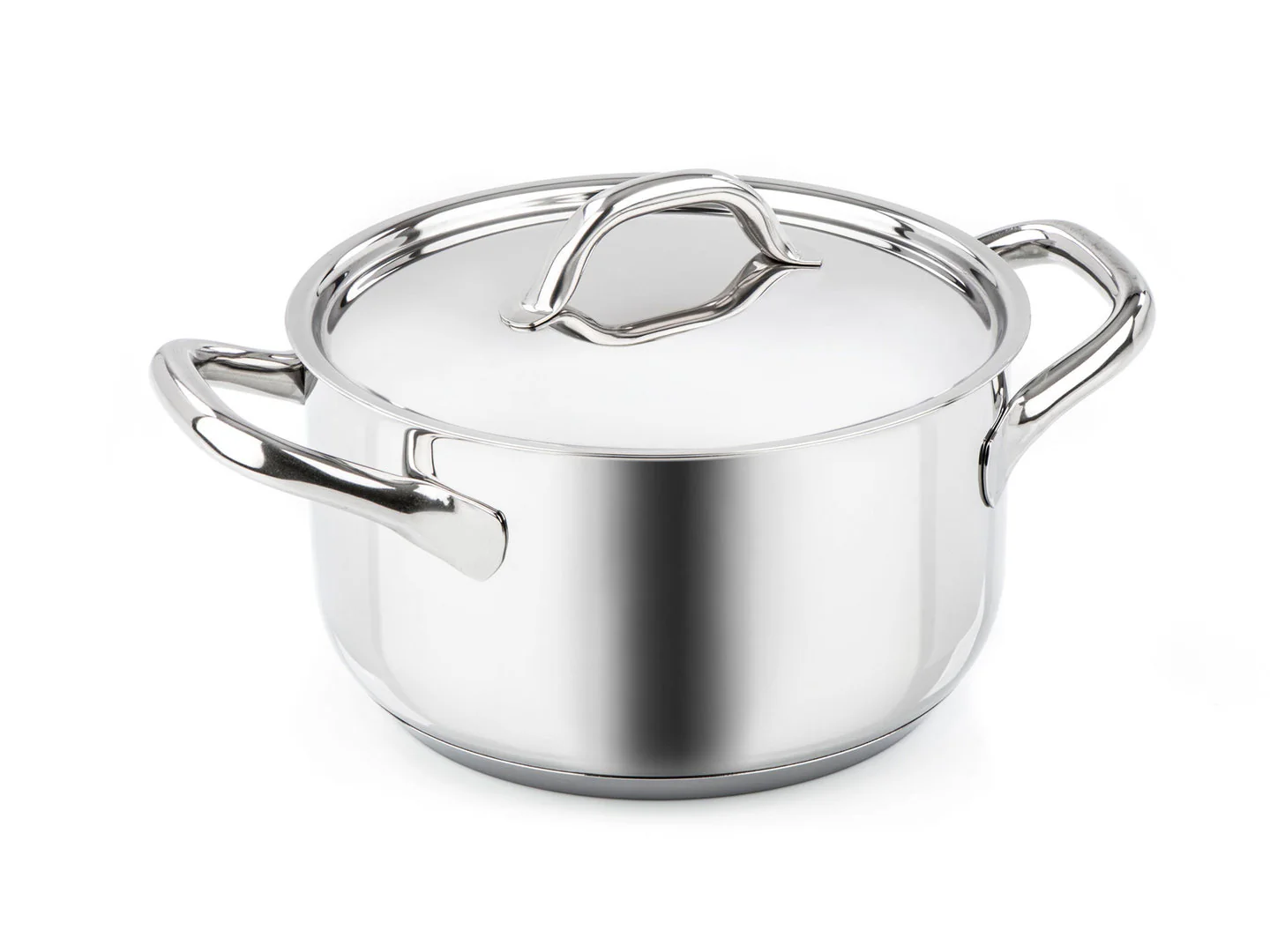 BARAZZONI Kochtopf CHEF LINE Edelstahl 20 cm mit Deckel 3,1 L