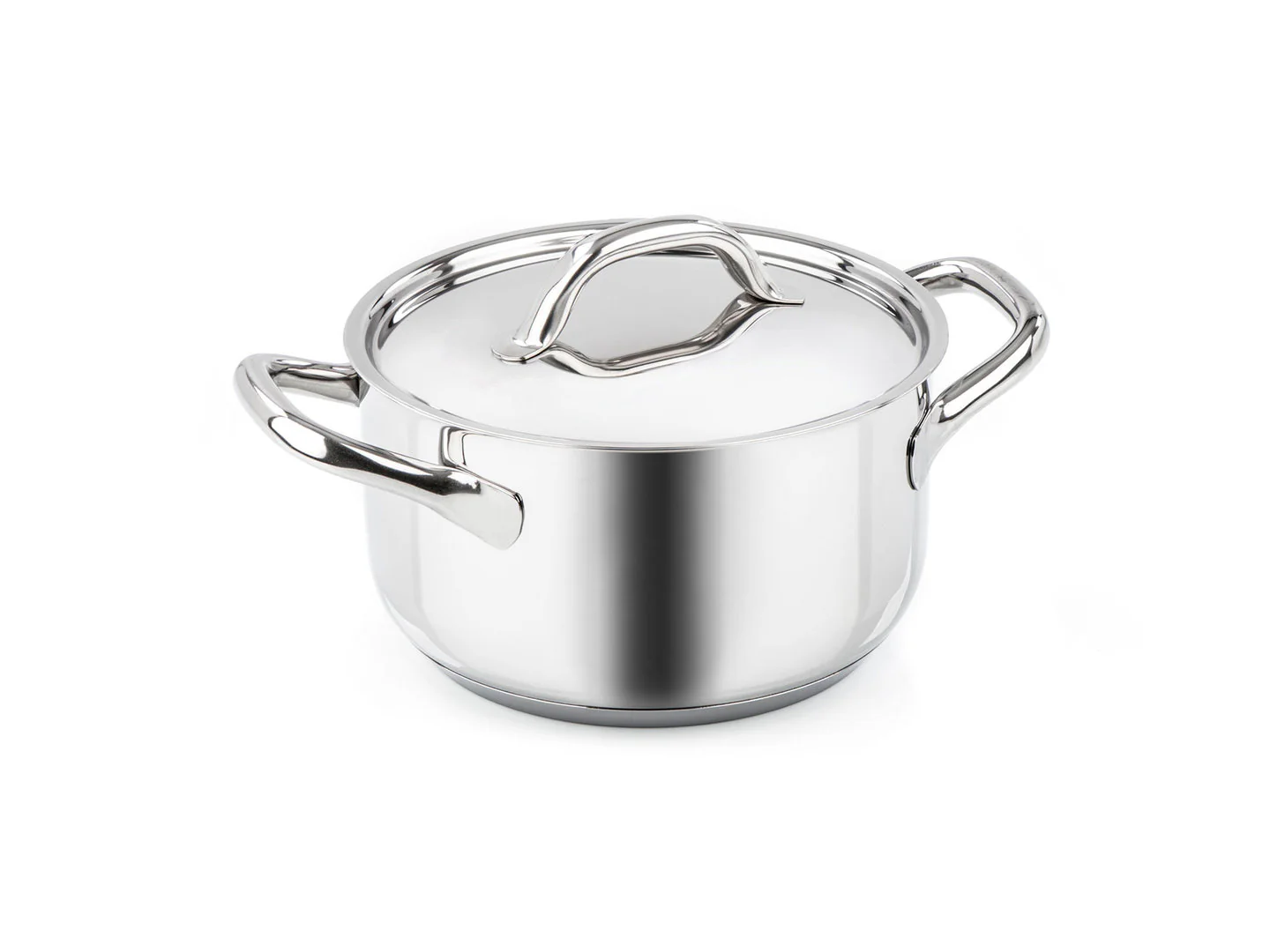 BARAZZONI Kochtopf CHEF LINE Edelstahl 16 cm mit Deckel 1,5 L