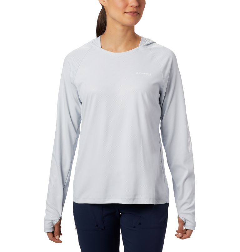 Grey Women's PFG Tidal Deflector Hoodies | OMQNIG-476 - Columbia Outlet Store