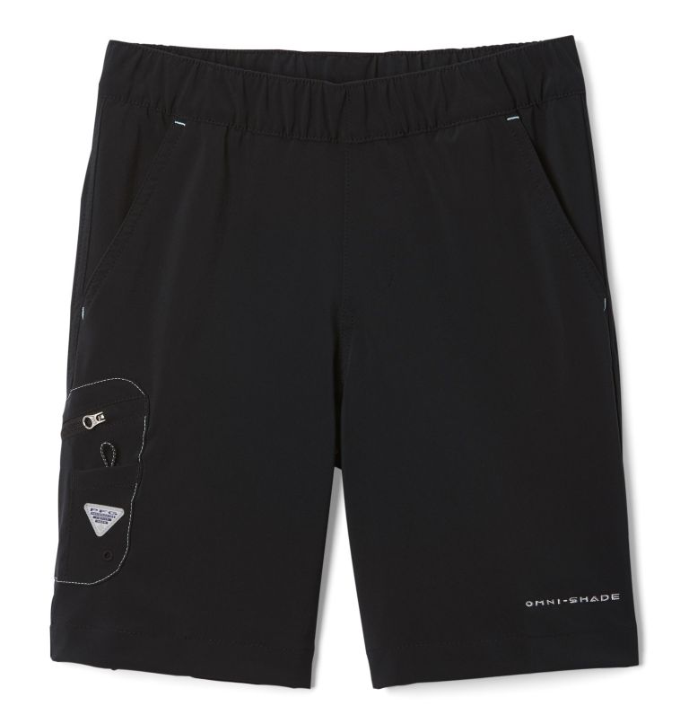 Black White Kids' PFG Terminal Tackle Shorts | DKRLPG-623 - Columbia Outlet Store