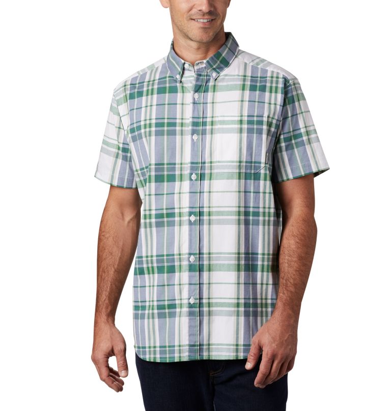 Green Men's Rapid Rivers II Shirts | HFNCMV-269 - Columbia Outlet Store