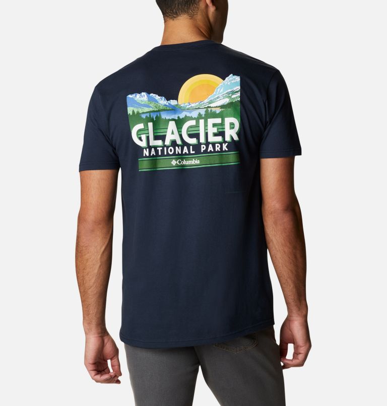 Navy Men's Glacier T-Shirt | PSRIVU-539 - Columbia Outlet Store