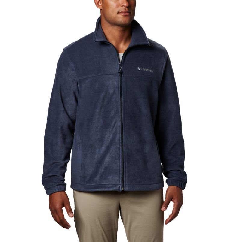 Black Grey Men's Steens Mountain 2.0 Fleece Jacket | TYQSDI-709 - Columbia Outlet Store