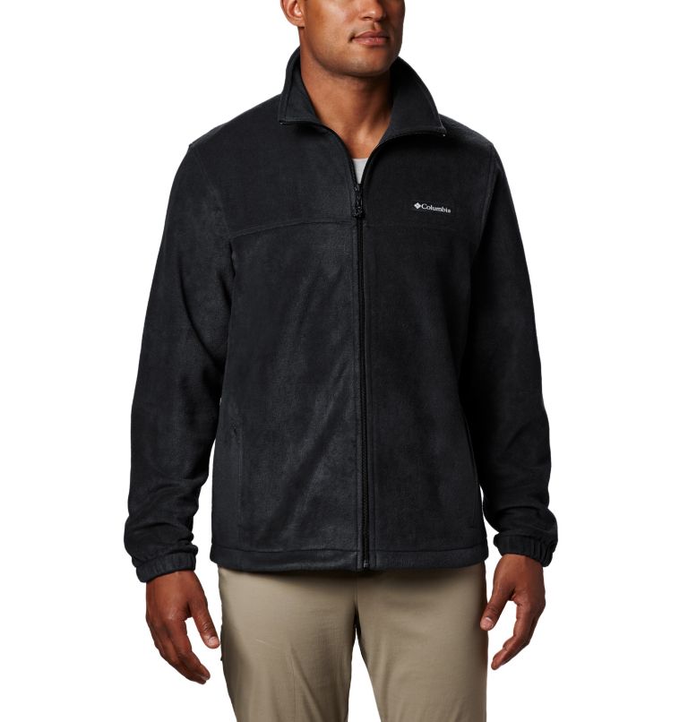 Black Grey Men's Steens Mountain 2.0 Fleece Jacket | TYQSDI-709 - Columbia Outlet Store