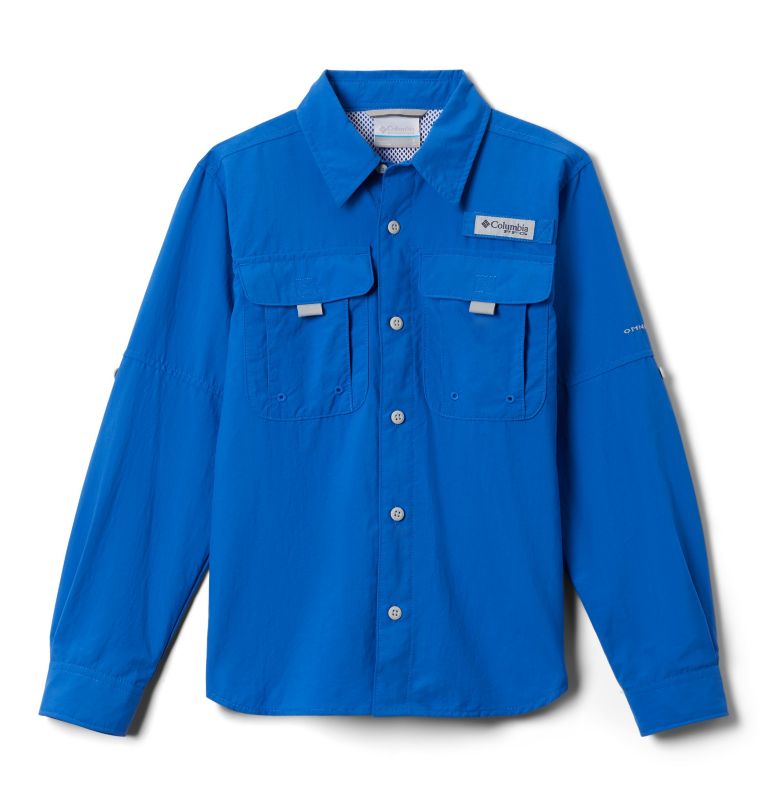 Blue Kids' PFG Bonehead Shirts | ECAOTY-960 - Columbia Outlet Store