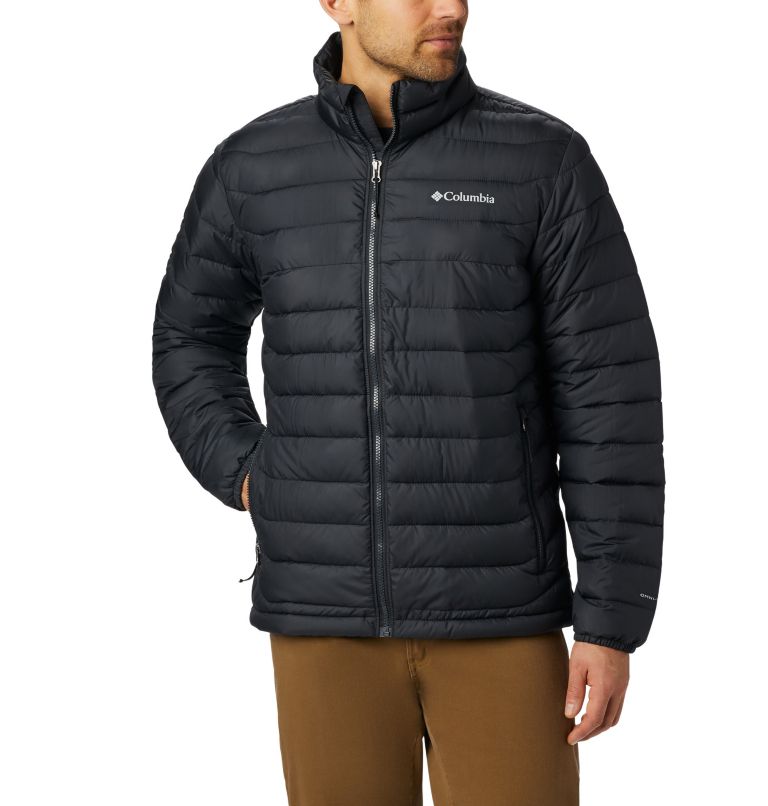 Black Men's Powder Lite Insulated Jacket | ZHPDSX-058 - Columbia Outlet Store