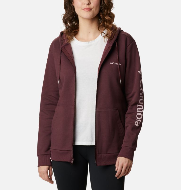 Red Women's Logo Hoodies | EDBULY-643 - Columbia Outlet Store