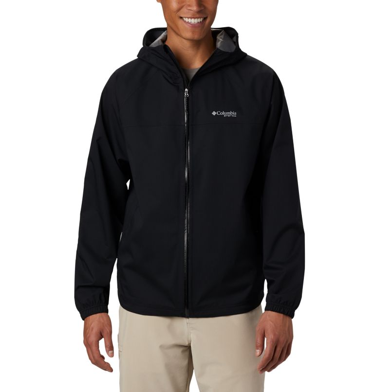 Grey Men's PFG Tamiami Rain Jacket | CPQKRS-764 - Columbia Outlet Store