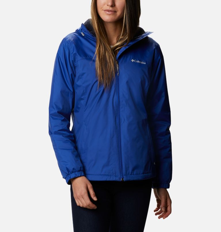 Blue Women's Switchback Sherpa Rain Jacket | KZPLRY-983 - Columbia Outlet Store