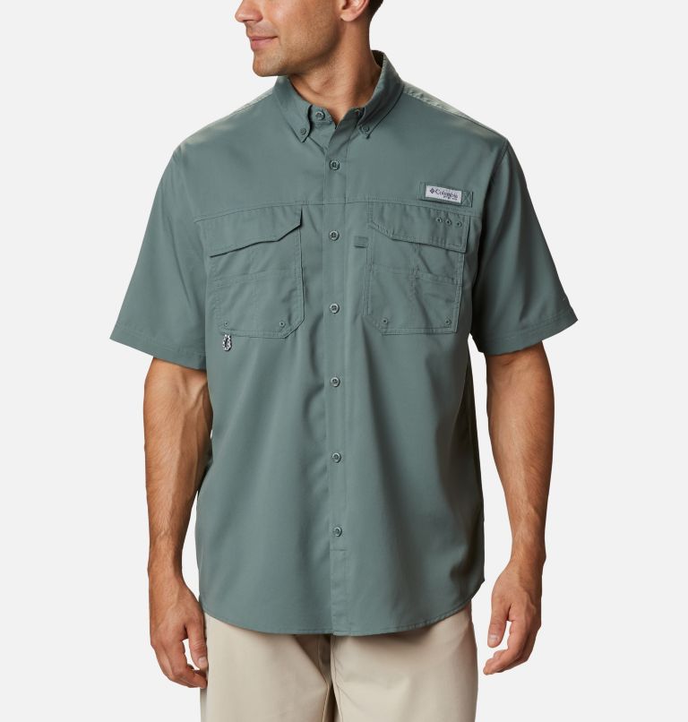 Green Men's PFG Blood and Guts III Shirts | TBIOWK-523 - Columbia Outlet Store