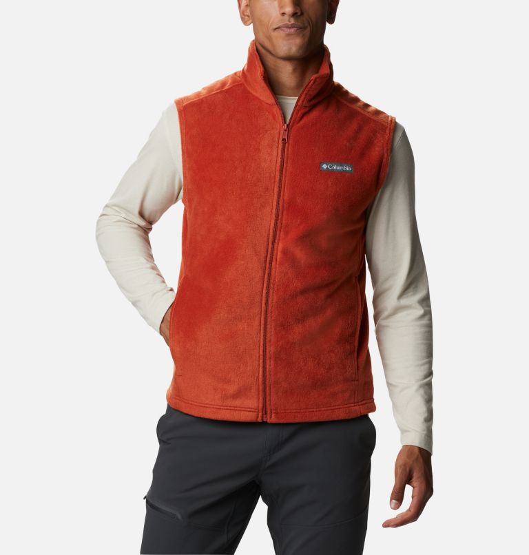 Black Grey Men's Steens Mountain Vest | QZJLSB-867 - Columbia Outlet Store