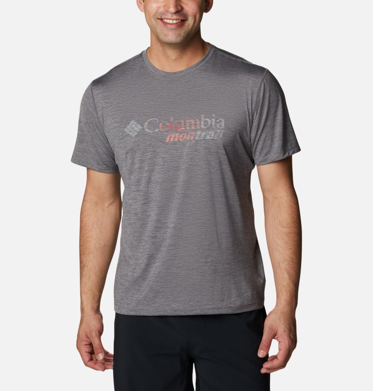 White Men's Trinity Trail T-Shirt | UNFVQG-715 - Columbia Outlet Store