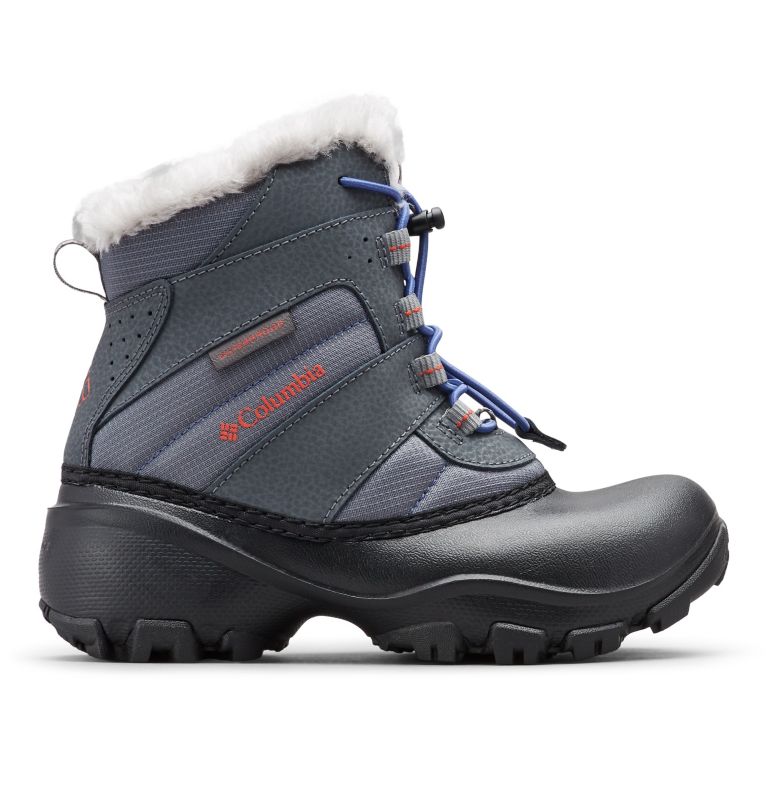 Grey Red Kids' Rope Tow Waterproof Boots | BZKSPW-879 - Columbia Outlet Store