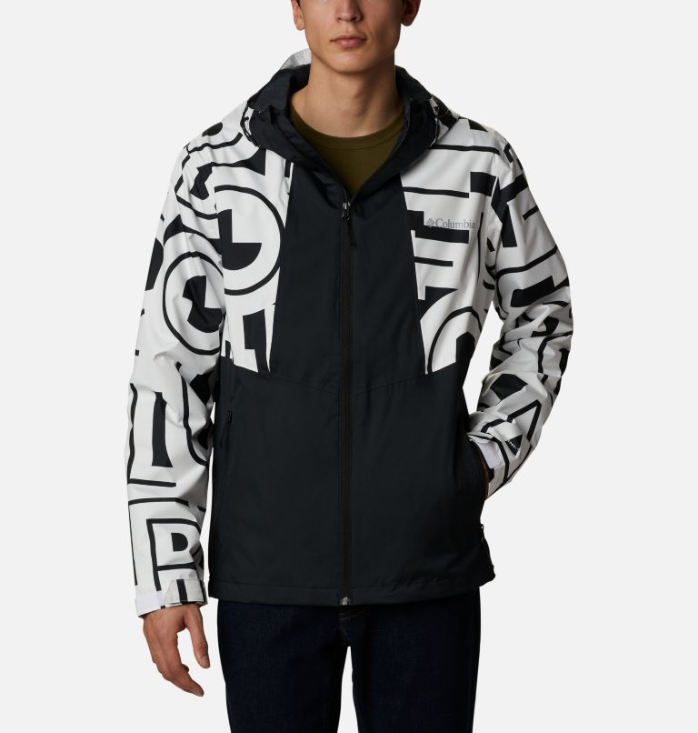 Black White Men's Inner Limits II Rain Jacket | KSHPJI-701 - Columbia Outlet Store