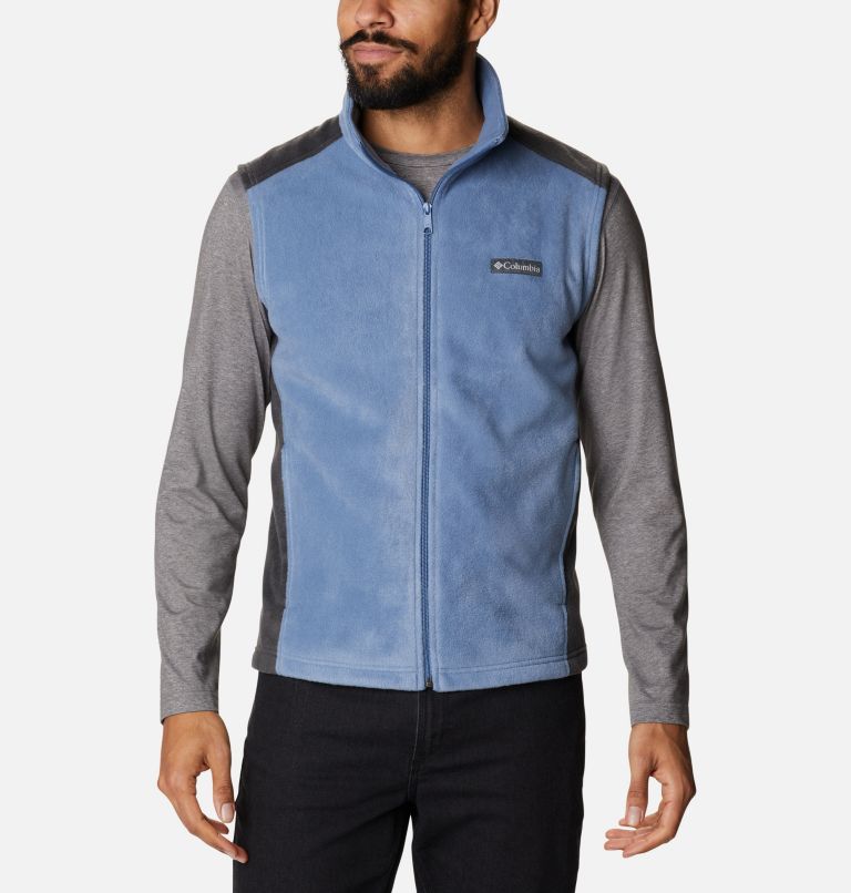 Black Grey Men's Steens Mountain Vest | QZJLSB-867 - Columbia Outlet Store