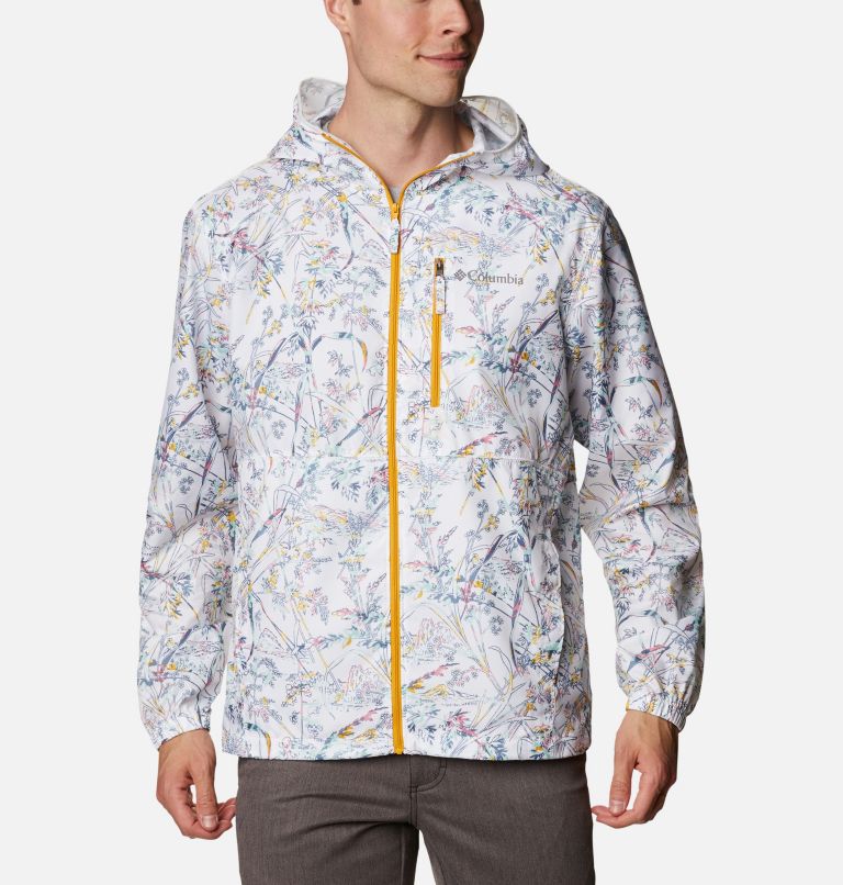 White Men's Flash Forward Windbreaker | PNZEUT-741 - Columbia Outlet Store
