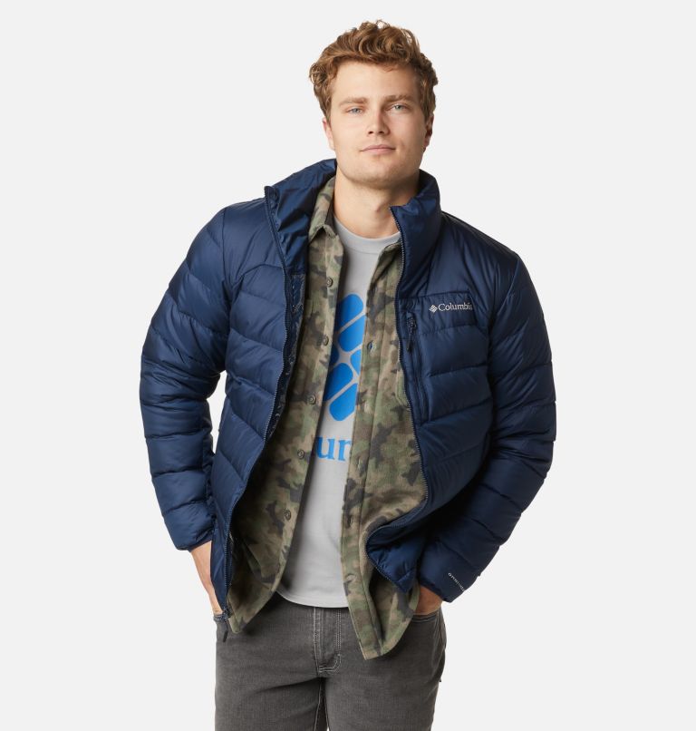 Navy Men's Autumn Park Down Jacket | CXLGQR-689 - Columbia Outlet Store
