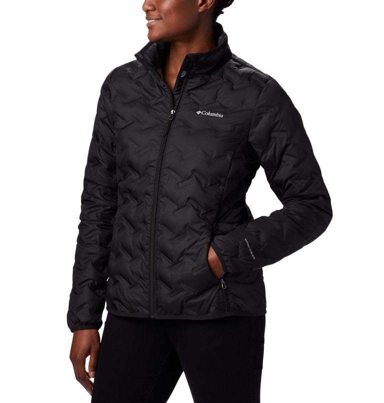 Black Women's Delta Ridge Down Jacket | VZEPWT-873 - Columbia Outlet Store