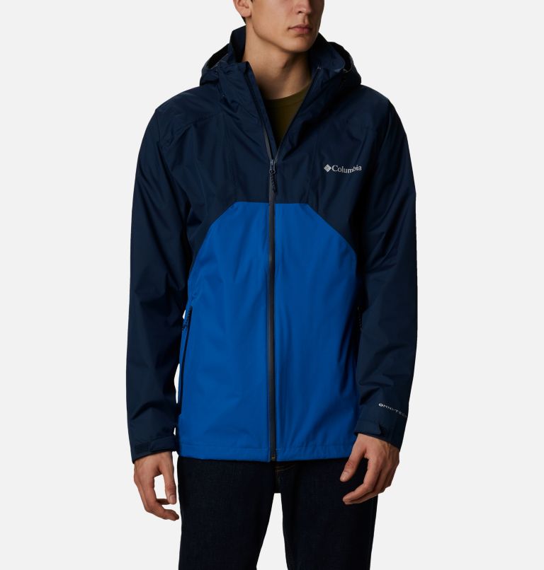 Grey Red Men's Rain Scape Rain Jacket | KNSZJG-753 - Columbia Outlet Store