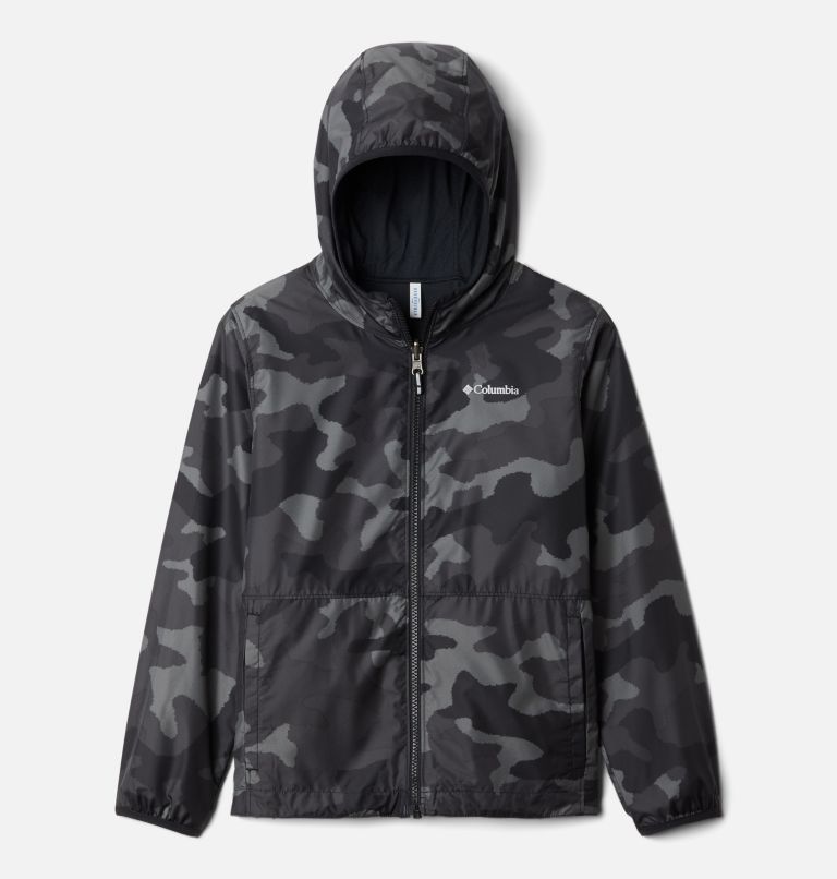 Black Kids' Pixel Grabber Rain Jacket | IKBHUO-625 - Columbia Outlet Store