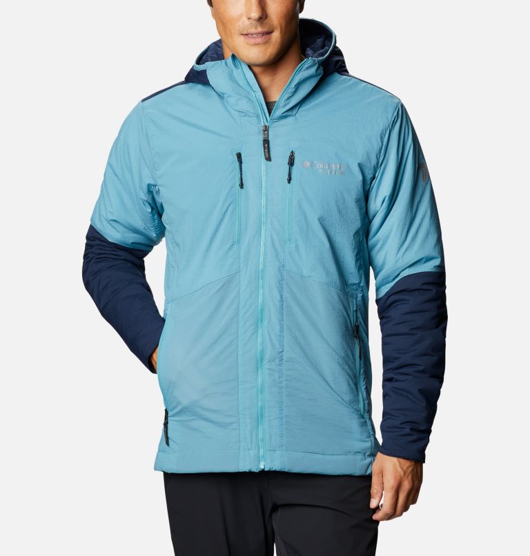 Yellow Navy Men's Peak Pursuit Ski Jacket | JABZLC-587 - Columbia Outlet Store