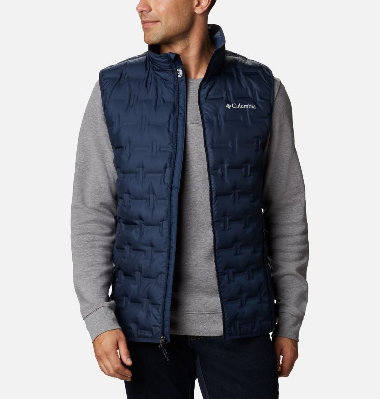 Navy Men's Delta Ridge Vest | JMZYUK-391 - Columbia Outlet Store