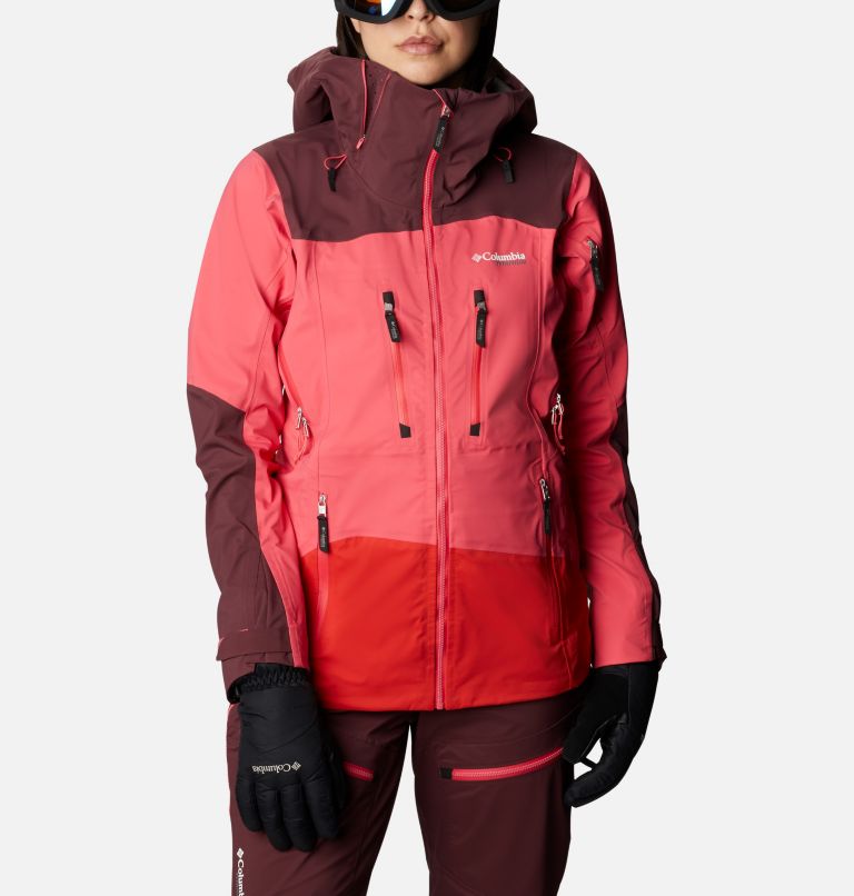 Blue Red Orange Women's Peak Pursuit Ski Jacket | NRPJDK-130 - Columbia Outlet Store