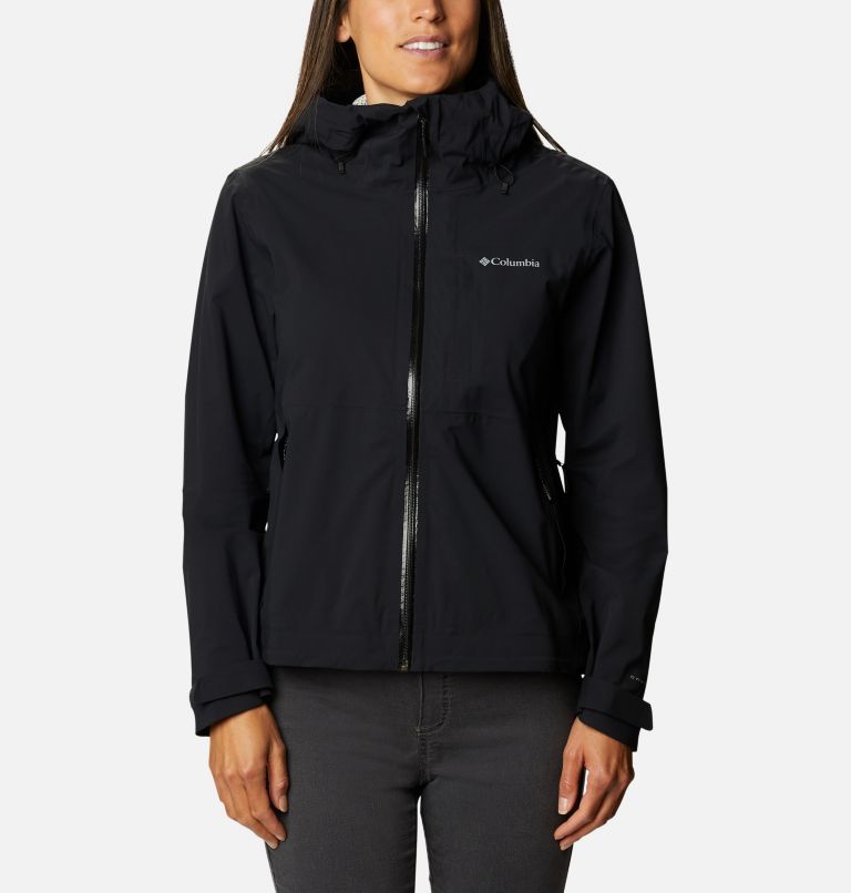 Black Women's Omni-Tech Rain Jacket | OBULIV-768 - Columbia Outlet Store