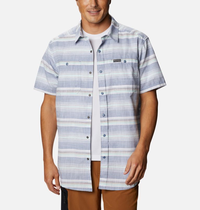 Blue Men's Leadville Ridge Shirts | QDHTVA-395 - Columbia Outlet Store